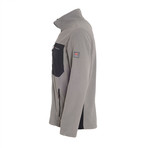 Micro Fleece Jacket // Gray + Black (2XL)