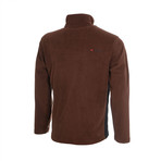 Micro Fleece Jacket // Brown + Black (L)