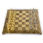 Athenian Hoplites Chess Set // Large Bronze Board