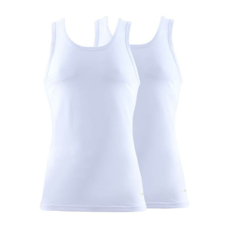 Basic Tank-Top // White // Pack of 2 (XS)