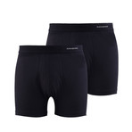 Jersey Boxers // Black // Pack of 2 (2XL)