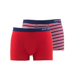 Funky Boxer Briefs // Red + Blue // Pack of 2 (2XL)