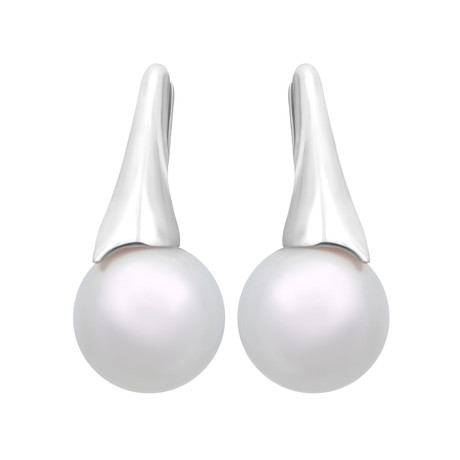 Assael 18k White Gold South Sea Pearl Earrings // Store Display