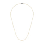 Assael 18k White Gold Pearl Necklace I // Store Display