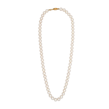 Assael 18k Yellow Gold Pearl Necklace // Store Display