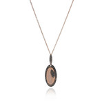Piero Milano 18k Rose Gold Diamond Necklace I // Store Display