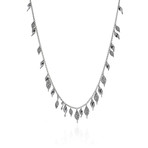 John Hardy Classic Chain Sterling Silver Waved Detail Collar Necklace // 36" // Store Display