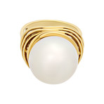 Assael 18k Yellow Gold Pearl Ring // Ring Size: 5.25 // Store Display