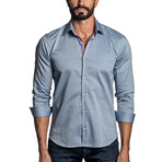 Long Sleeve Button-Up Shirt // Blue Oxford (L)