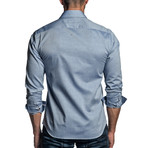 Long Sleeve Button-Up Shirt // Blue Oxford (M)