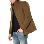 Athens Overcoat // Brown (Small)