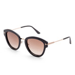 Women's FT0574-14C-52 Mia Sunglasses // Black + Smoke Mirror