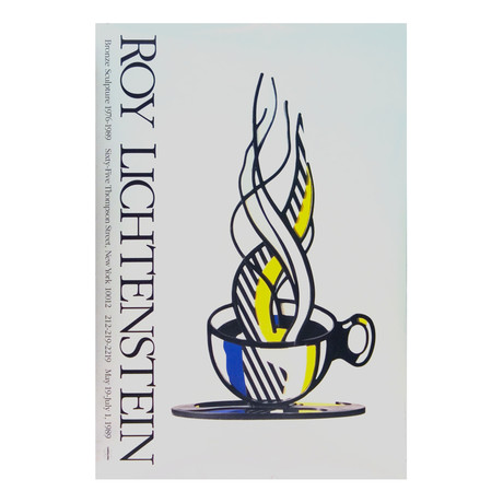 Roy Lichtenstein // Cup and Saucer // 1989 Offset Lithograph