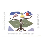David Hockney // // Apple, Grapes, Lemon on a Table // 1989 Offset Lithograph