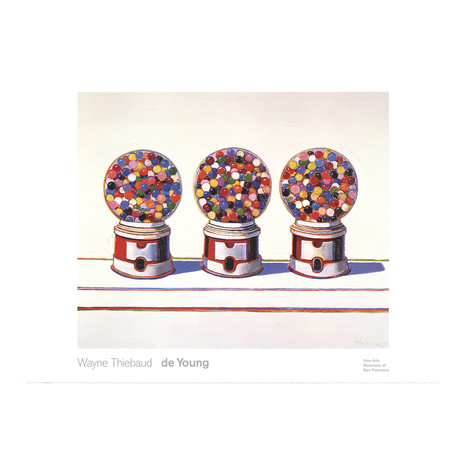Wayne Thiebaud // Three Machines (1963) // 2005 Offset Lithograph