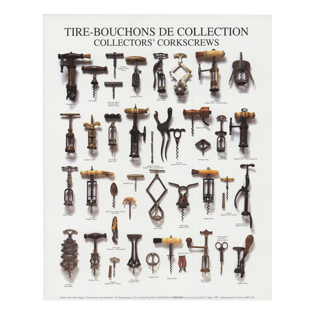 Collector's Corkscrews // 1997 Offset Lithograph