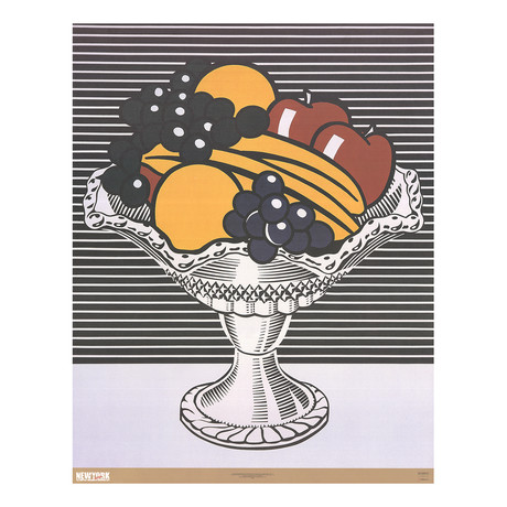 Roy Lichtenstein // Still Life with Crystal Bowl // 2002 Offset Lithograph