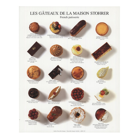 French Patisserie // 1997 Offset Lithograph