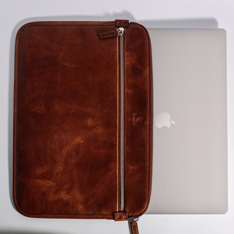 Super Slim MacBook Sleeve // Tobacco