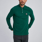 Cage Long Sleeve Polo // Green (Small)