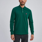 Cage Long Sleeve Polo // Green (3X-Large)