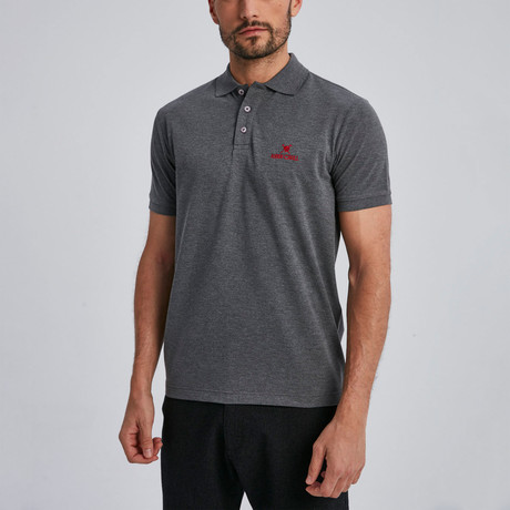 Call Short Sleeve Polo // Anthracite (Small)