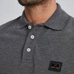Cage Long Sleeve Polo // Anthracite (2XL)