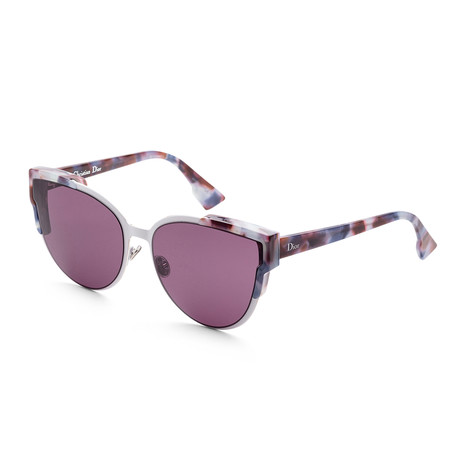 Women's WILDLYS-0P7I-C6 Wildlys Sunglasses // Blue Havana + Pink