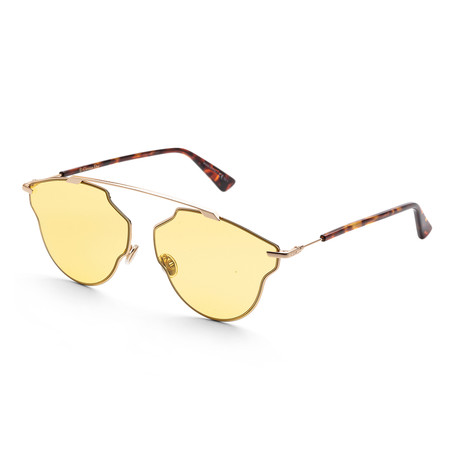 Women's SOREALPOPS-0000-HO Sorealpops Sunglasses // Rose Gold + Yellow