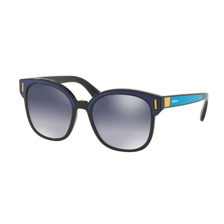Prada // Women's Sunglasses // Black + Blue + Gray Gradient