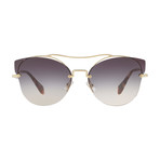 Miu Miu // Women's Sunglasses // Gold + Purple Gradient