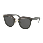 Miu Miu // Women's Sunglasses // Gray + Transparent Gray Glitter