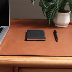 Leather Laptop Mat // Whiskey Brown