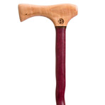 Select // Curly Maple Handle // 37" Twisted Purpleheart Shaft