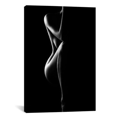 Silhouette Of Nude Woman // Johan Swanepoel (26"W x 40"H x 1.5"D)