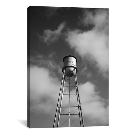 Monochrome Marfa Water Tower // Bethany Young (26"W x 40"H x 1.5"D)