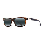 Maui Jim // Men's Eh Brah Rectangle Polarized Sunglasses // Black + Gray