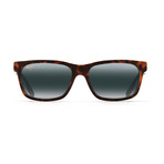 Maui Jim // Men's Eh Brah Rectangle Polarized Sunglasses // Black + Gray