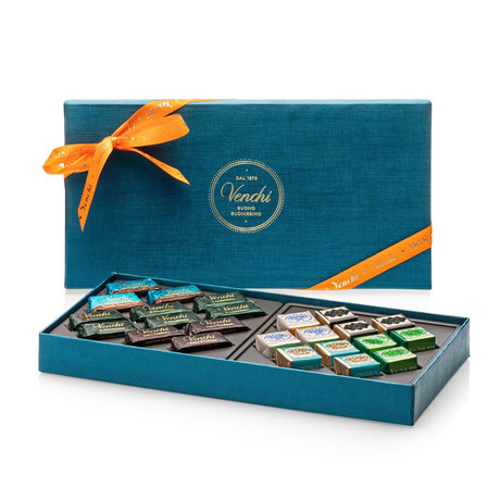 Assorted Chocolates Gift Box // Gianduja + Cremino // 24 Pieces // 8 oz // Venchi Chocolates (Blue Box)