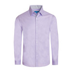 Cotton-Stretch Long Sleeve Shirt // Lavender (M)