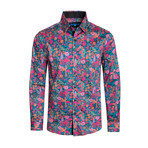 Amalfi Floral Long Sleeve Shirt // Multicolor (2XL)