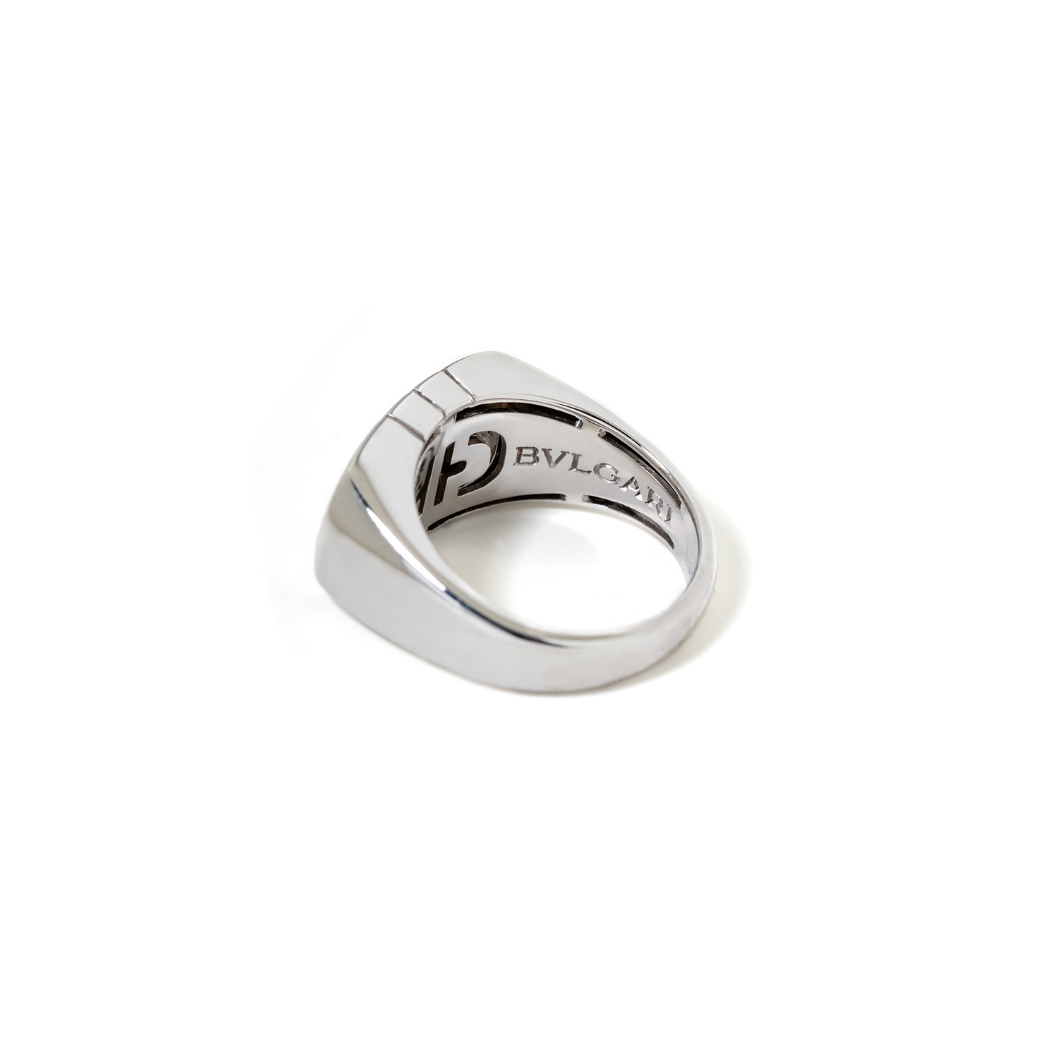 Bulgari 18k White Gold Parentesi Ring // Ring Size: 5.75 // New ...