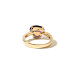 18k Yellow Gold Amethyst Sassi Ring // Ring Size: 6.5 // New