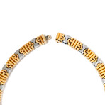 Bulgari 18k Two-Tone Gold Cuff Parentesi Collar Necklace // New
