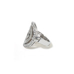18k White Gold Diamond Astrale Ring // Ring Size: 7 // New