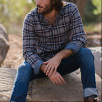 Henry Flannel Shirt // Navy (S)