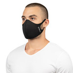 xMask Air Neo Adult Face Masks // Black // Set of 2 Large