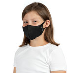 xMask Air Kid's Face Masks // Black // Set of 2 (Small)