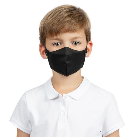 xMask Air Kid's Face Masks // Black // Set of 2 (Small)