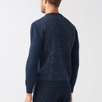 MCR // Bryon Tricot Sweater // Dark Blue (XL)